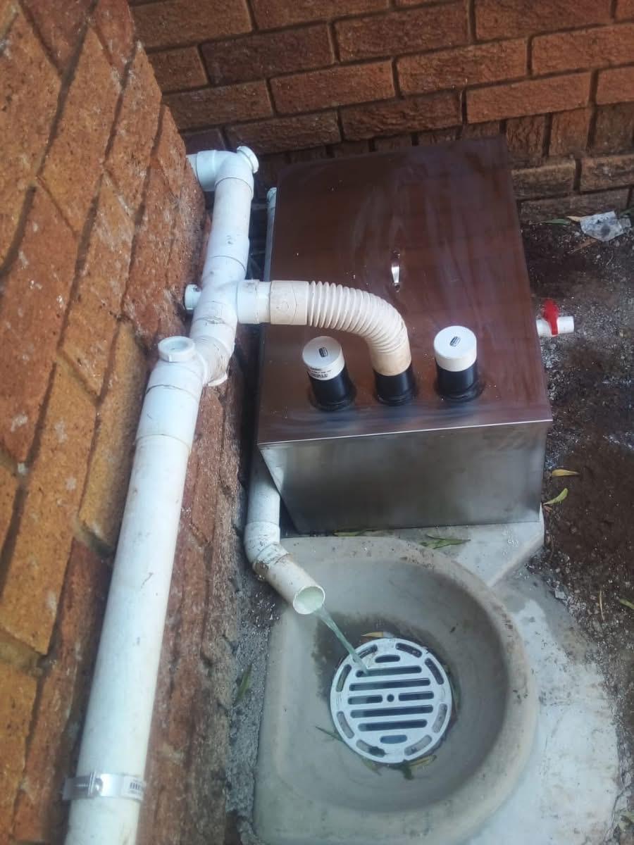 Grease trap and drain jetting install